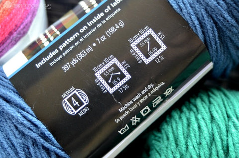 Yarn label example