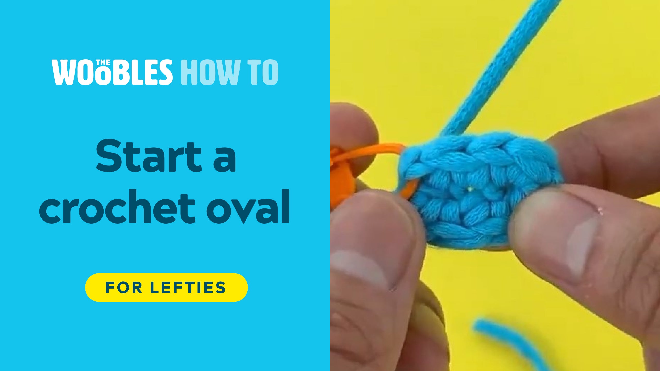 Start a crochet oval