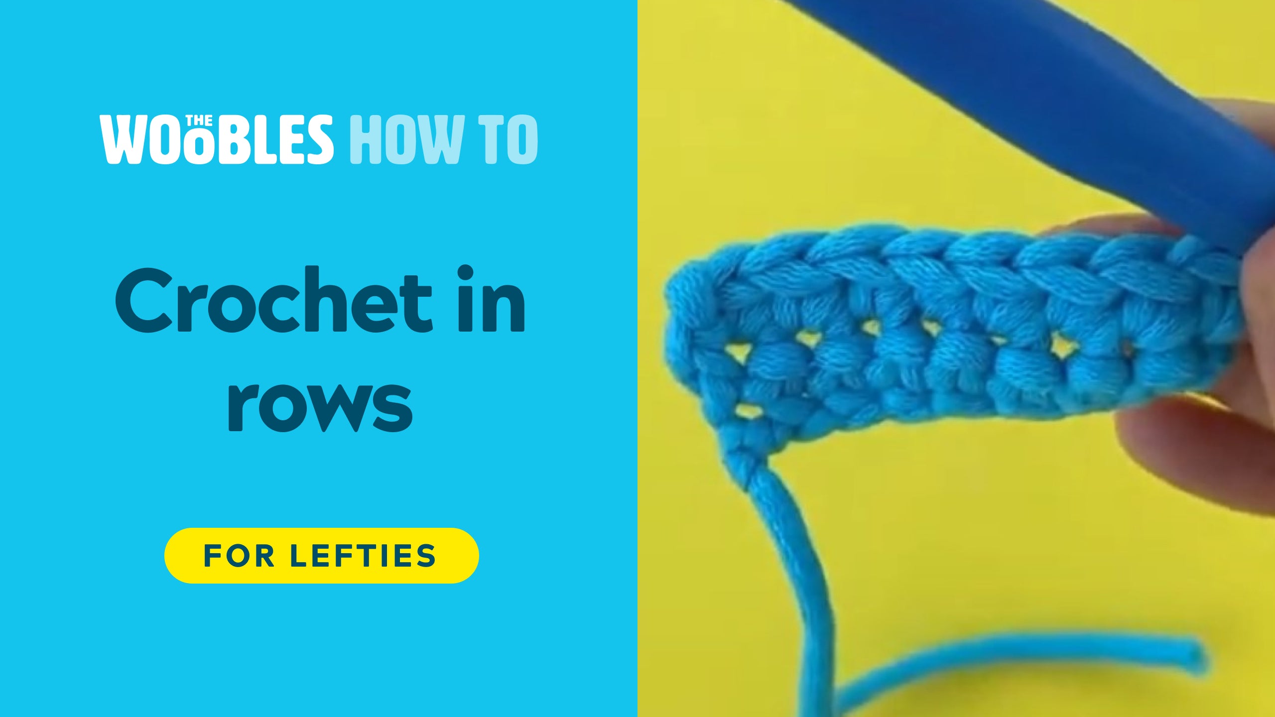 Crochet in rows