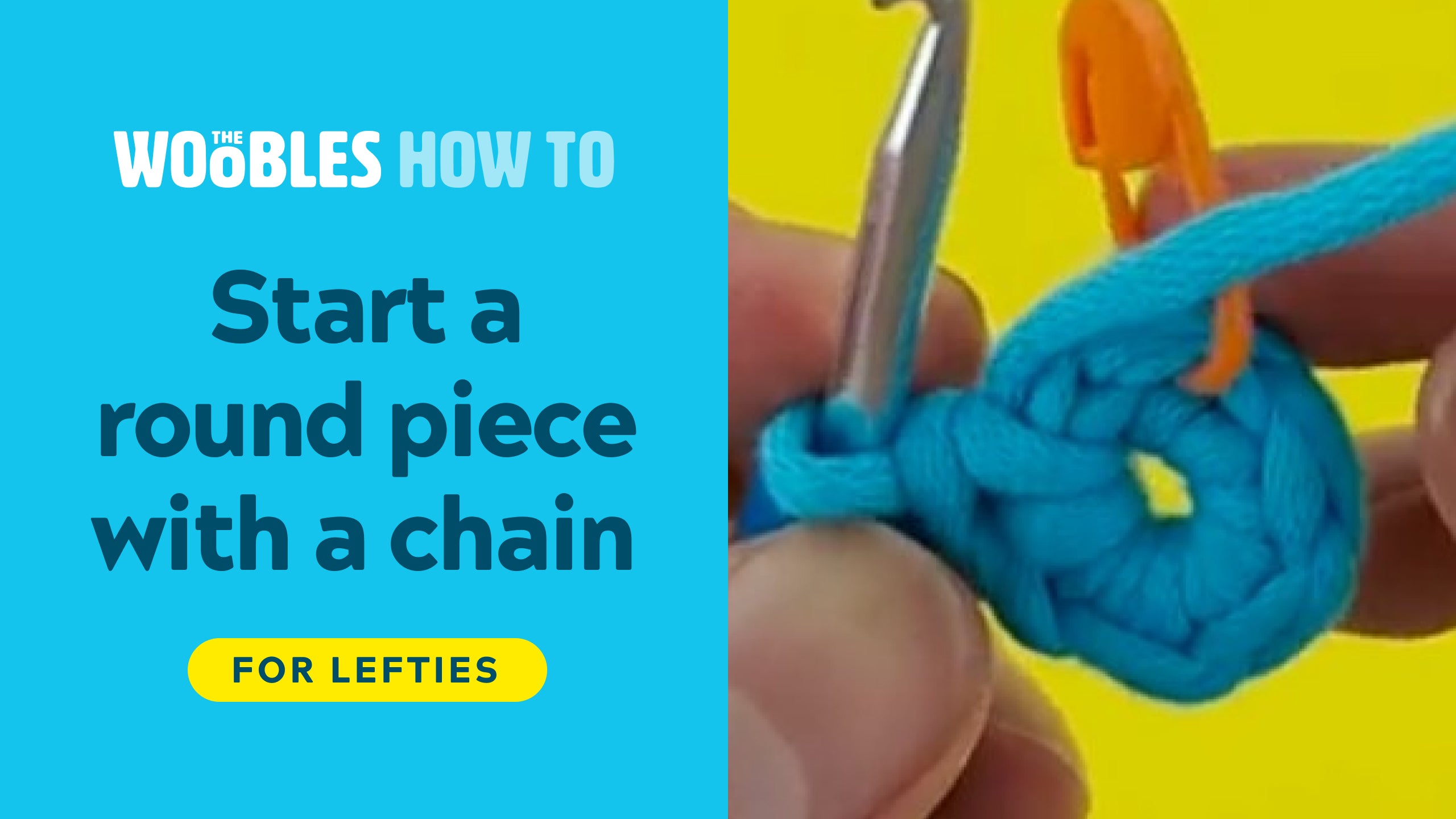 Start a round piece with a chain