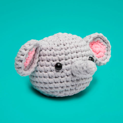 The Woobles Beginner Crochet Amigurumi Kit - Axolotl