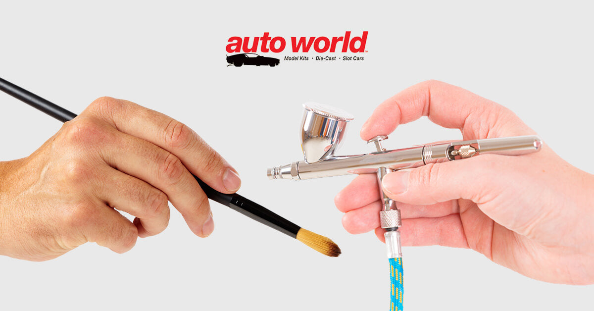 Airbrushing vs. Hand Brushing Models, Auto World Store