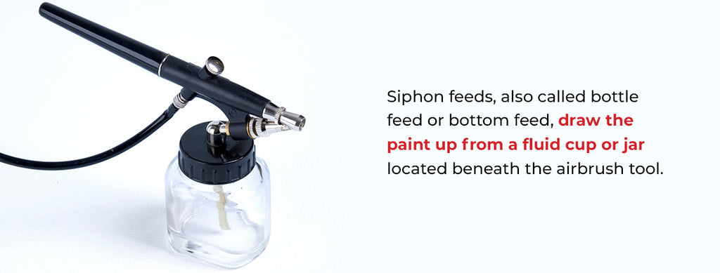Siphon feeds also called bottom or bottle feed