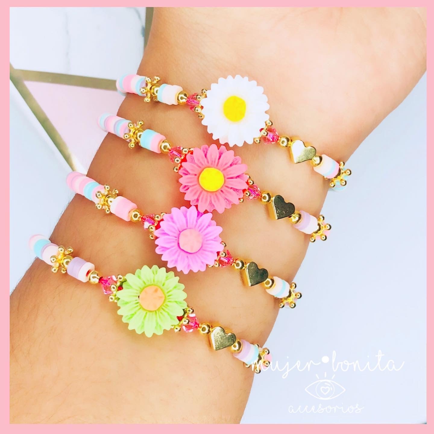 Pulsera Girasol 14k – Mujer Bonita accesorios