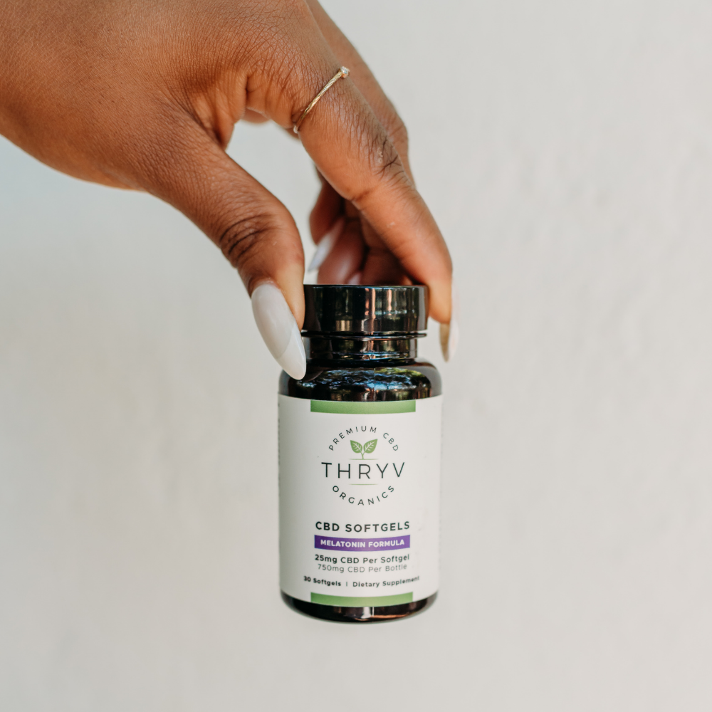 CBD for Menopause | Thryv Organics Melatonin CBD Softgels