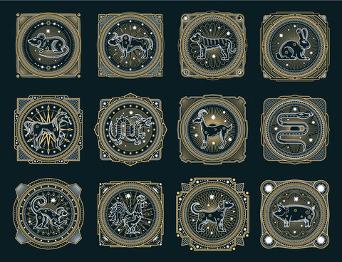 12 Chinese Animal Zodiac Signs