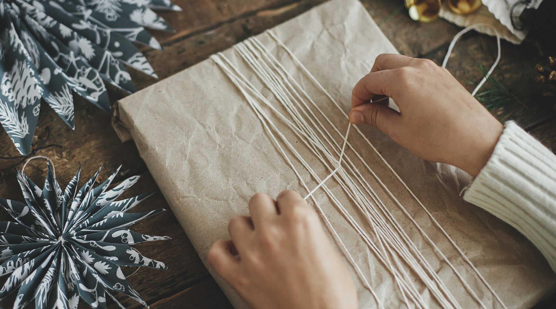 sustainable gift wrapping using existing boxes