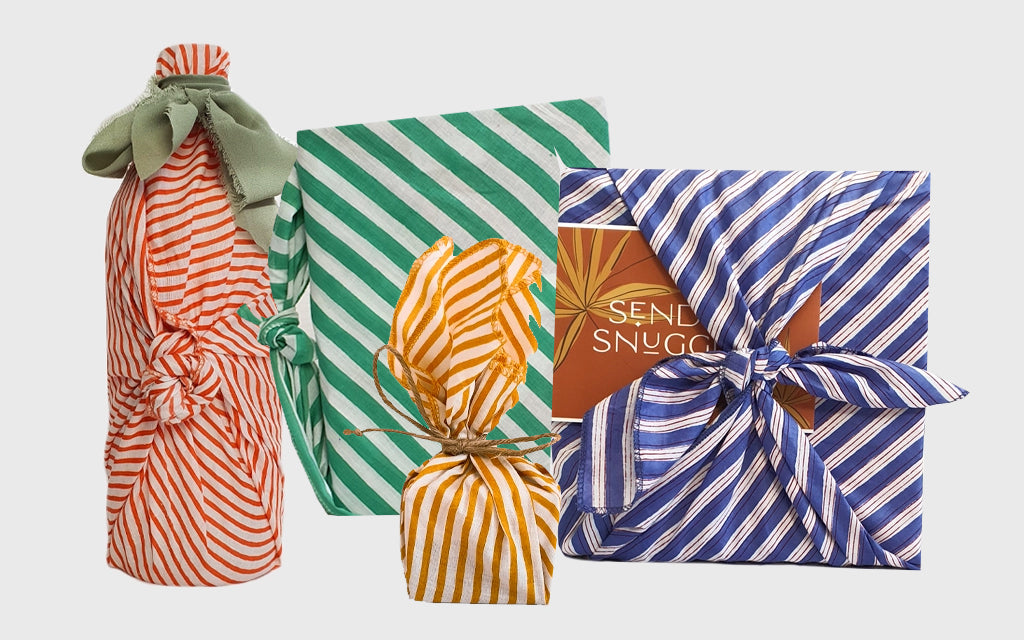 Furoshiki wrapped gifts