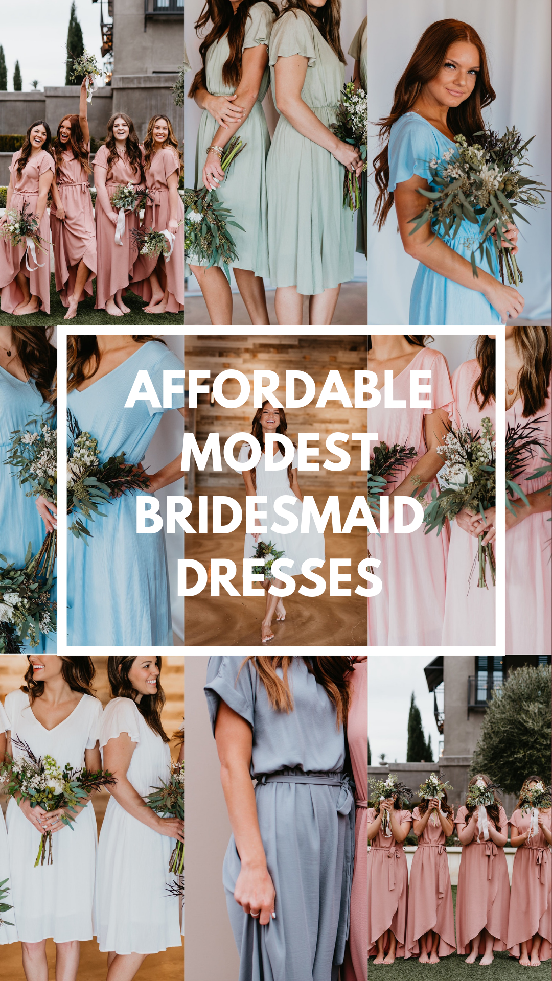 affordable modest bridesmaid dresses