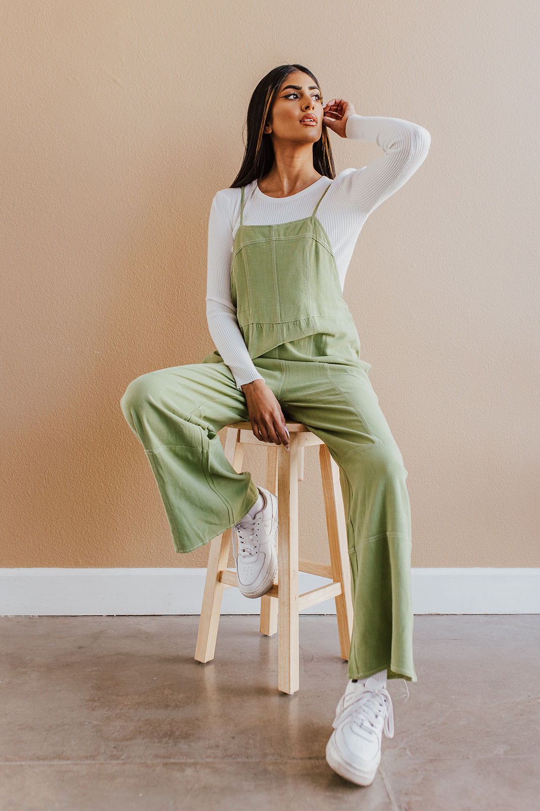 aerie green jumpsuit