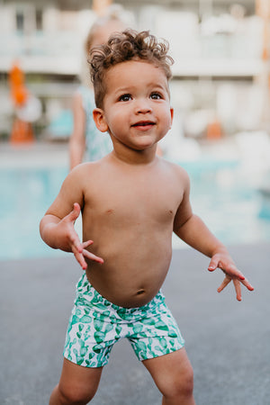 boys fitted swim shorts