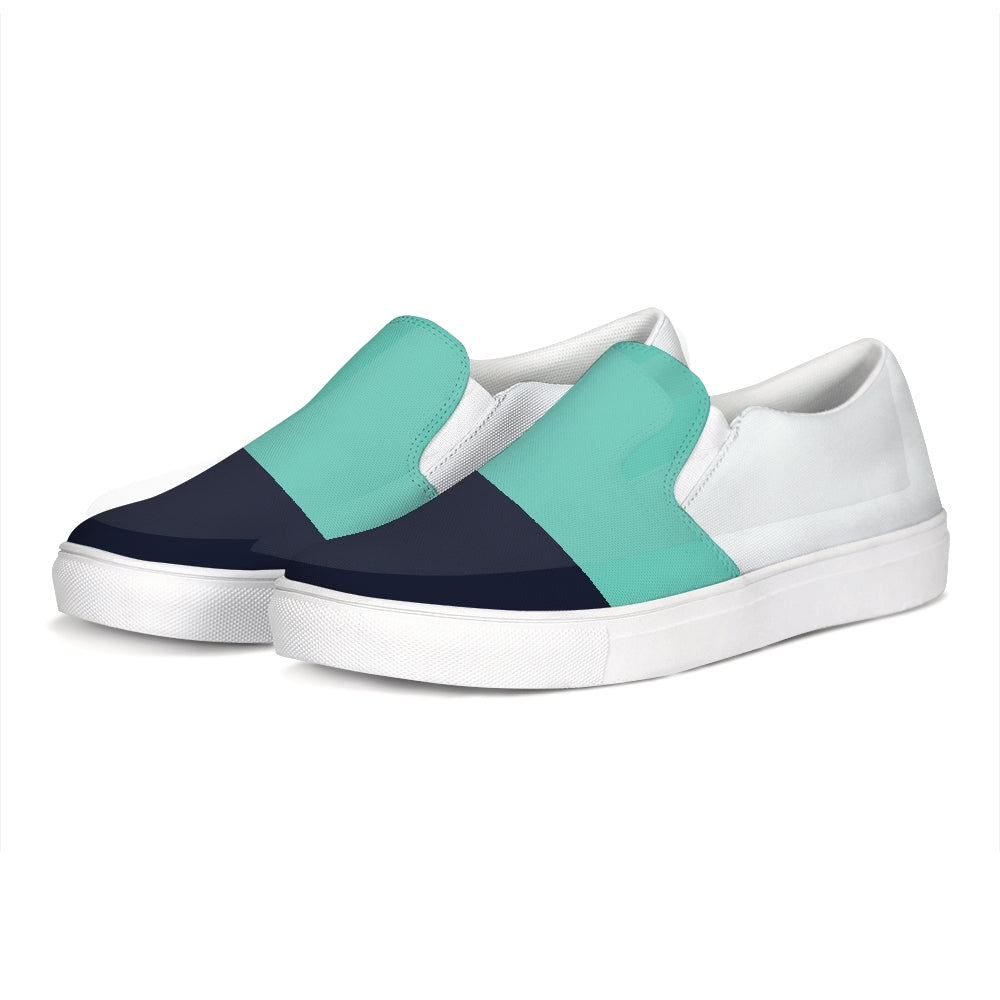 FYC Color Block Navy/Teal Canvas Slip 