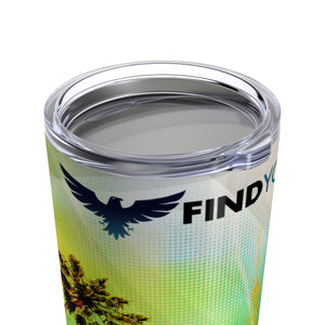 FYC 20 oz Stainless Steel Beach Art Tumbler FIND YOUR COAST  CO