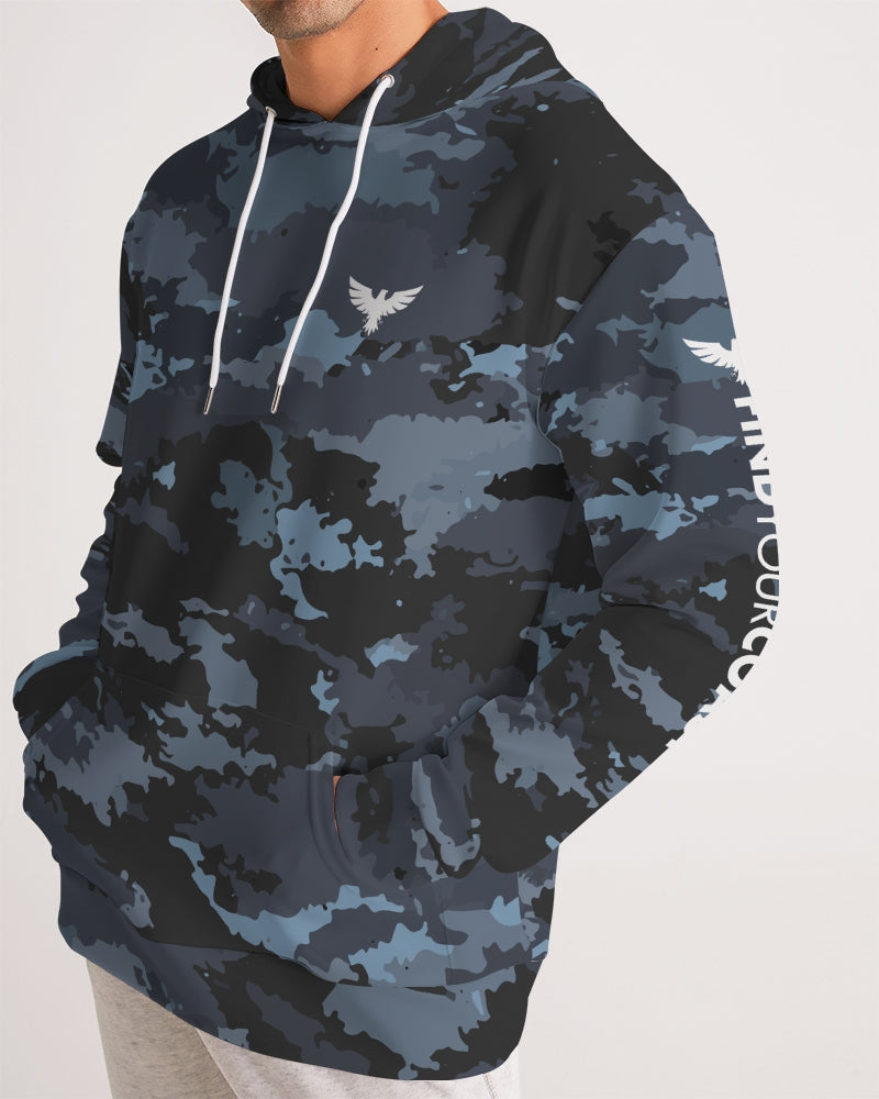 V-Neck Camo Hoodie Sweatshirt / Stilly #1 / Chillwater Apparel