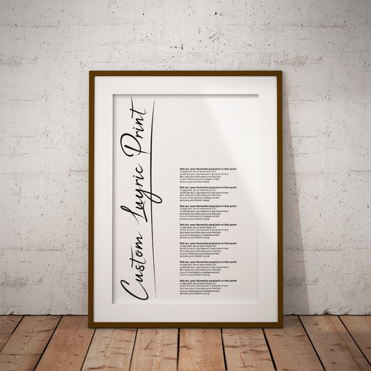 The Beatles Tell Me Why Song Lyric Music Wall Art Print - Song Lyric Designs