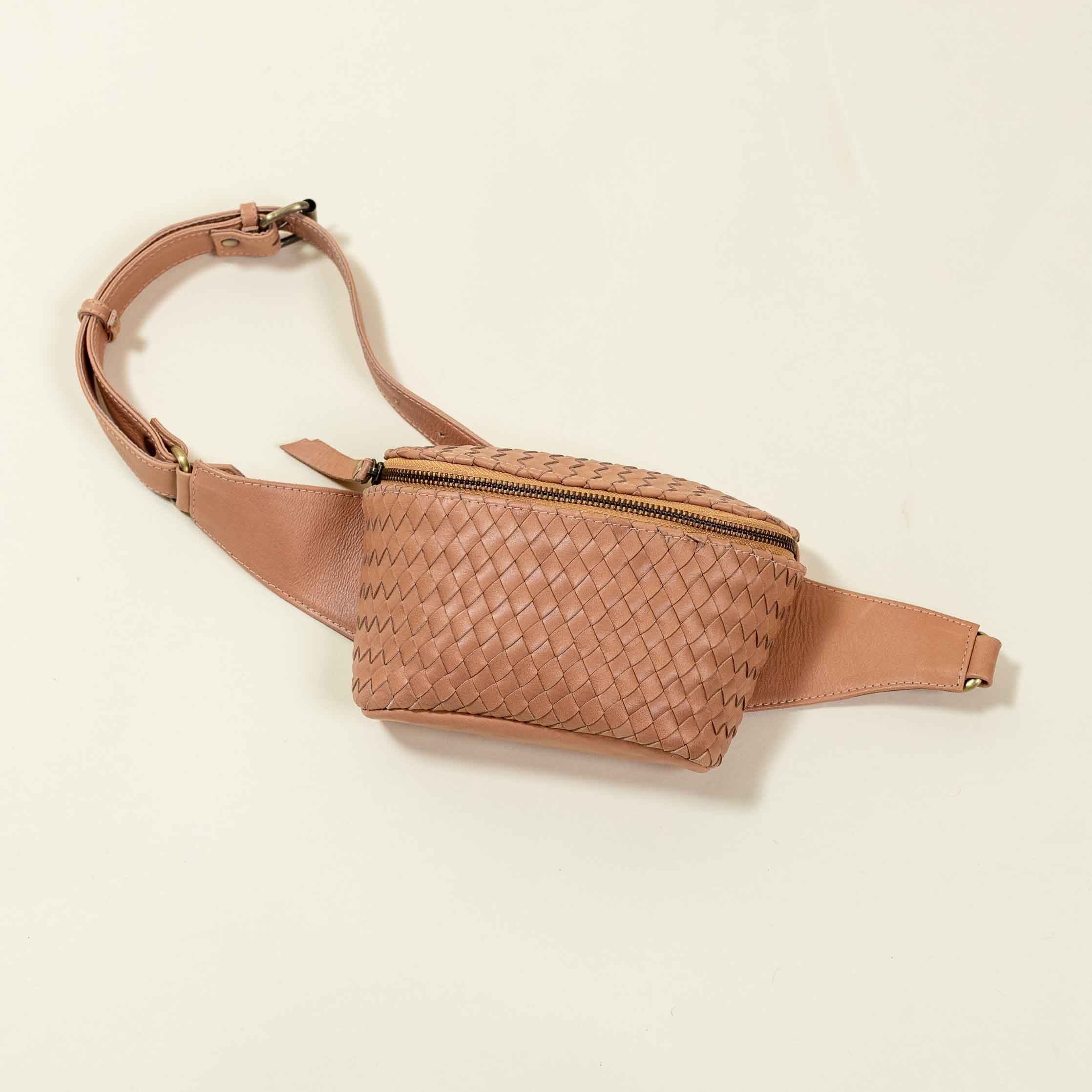 blush belt bag