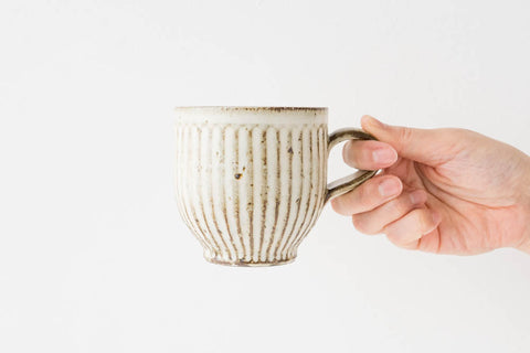 Fashionable mug cup from Kururi kiln