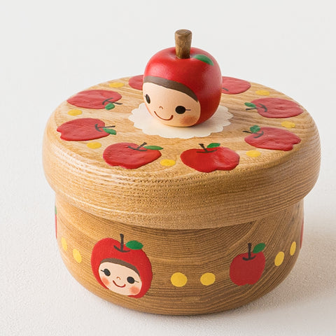 木絵雑貨さんの菓子器りんご