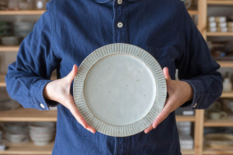 Kururi kiln rim ho 7-sun plate