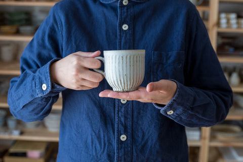 Kururi kiln's shinogi mug