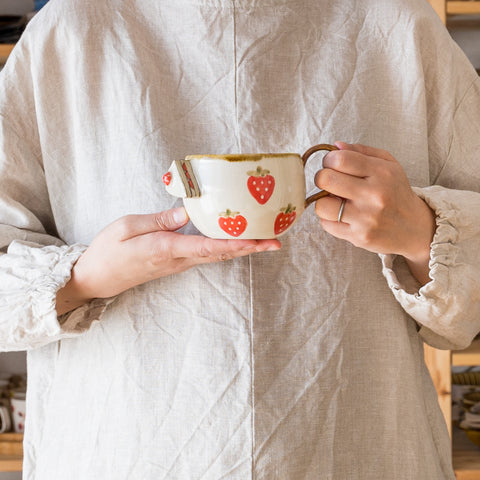 Kei Kajita's strawberry mug that you'll always want to have on hand