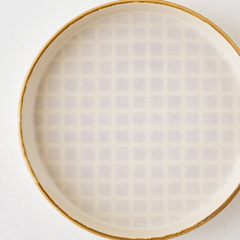 Hiromi Oka's 7-inch dish lattice pattern