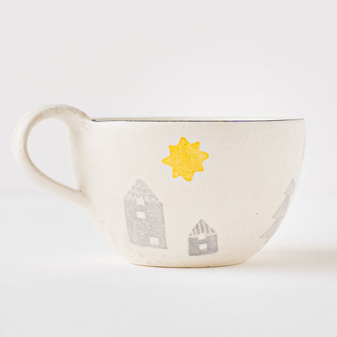 A Japanese paper-dyed fairy tale mug from Yasumi Kobo that will soothe your soul.