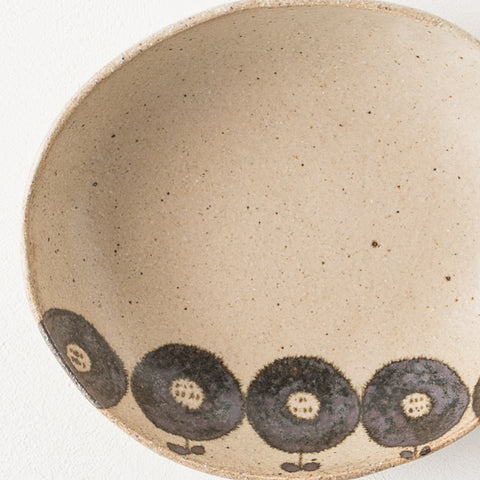 Asako Okamura's flower elliptical dish with a nice earthy texture