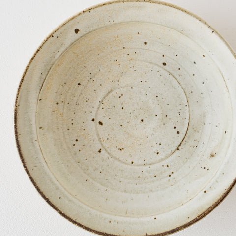 Kururi kiln 7 inch shallow bowl white mat