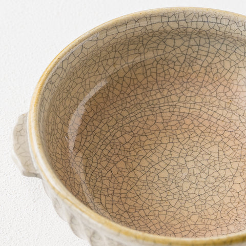 Hana Craft's bowl with ears with ink penetration