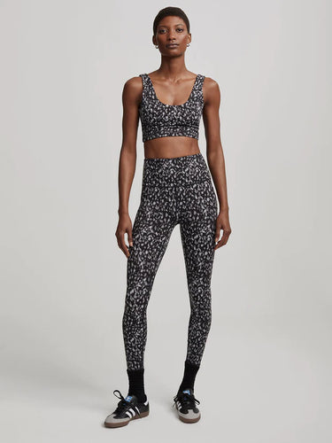 Varley Let's Go Running Legging - Ebony Blue Cheetah