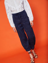 Load image into Gallery viewer, iBlues Micaela Relaxed-fit trousers in Navy
