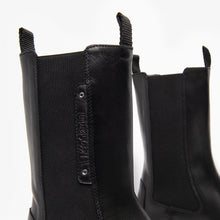 Load image into Gallery viewer, NeroGiardini High Black Leather Chelsea Style Boots
