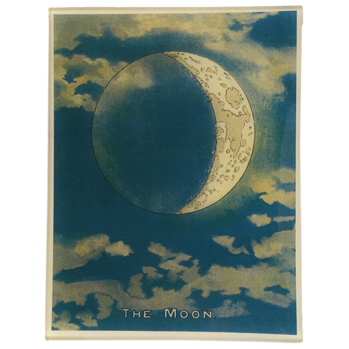 The Moon(Blue Crescent) 8 x 10.5" Rect. Tray