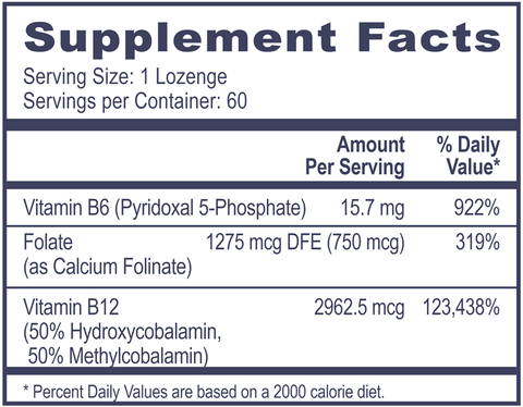 3B Complex (Professional Health Products®) Supplement Facts