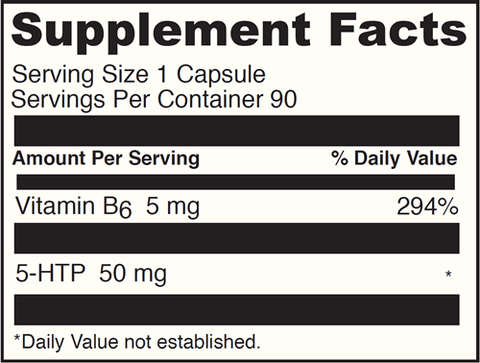 5 HTP DaVinci Labs Supplement Facts