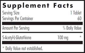 Acetyl-Glutathione 100 mg (Allergy Research Group)