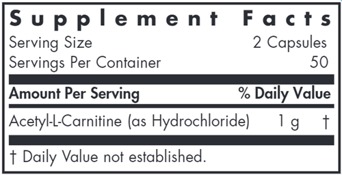 Acetyl-L-Carnitine 500 Mg (Allergy Research Group)