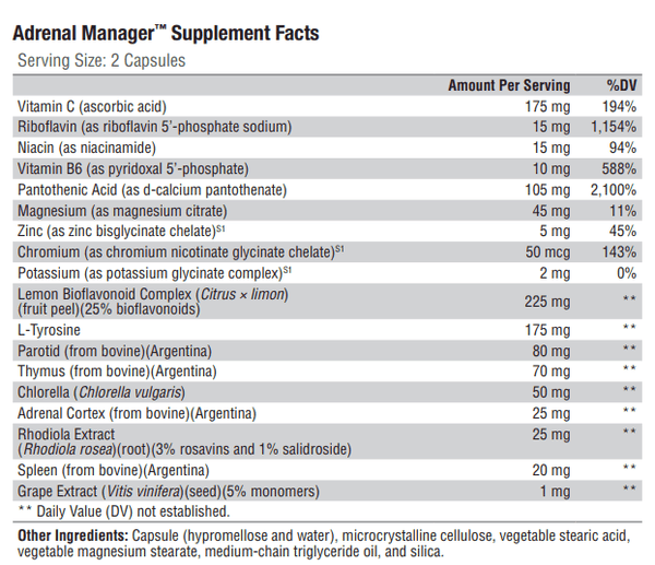 Adrenal Manager (Xymogen)