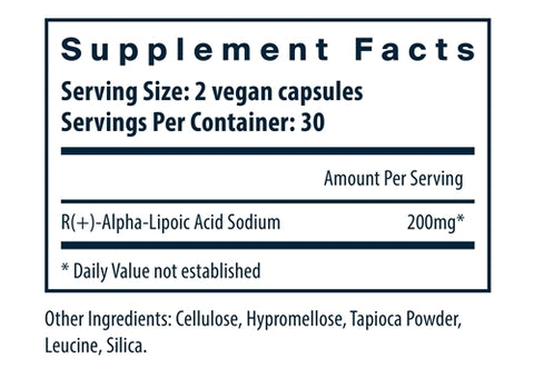Alpha Lipoic Acid 200 mg Vital Nutrients