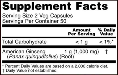 American Ginseng 500 mg (NOW)