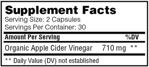 Apple Cider Vinegar Capsules - Enzyme Science