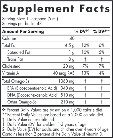 Arctic Cod Liver Oil Orange (Nordic Naturals)