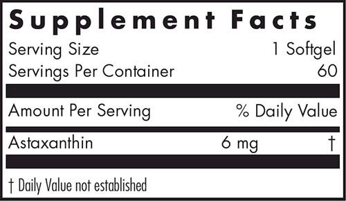 Astaxanthin 6 mg (Allergy Research Group)