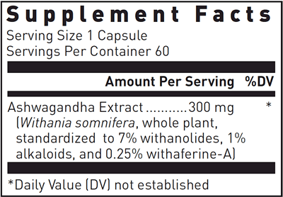 Ayur-Ashwagandha Capsules (Douglas Labs)