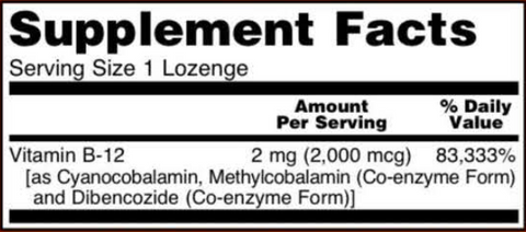 B-12 2000 mcg (NOW)