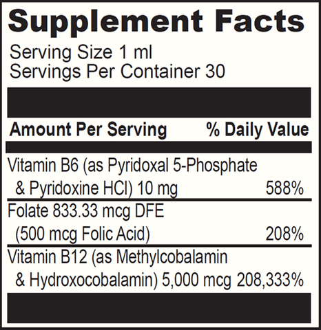 B12 MC Liquid DaVinci Labs Supplement Facts