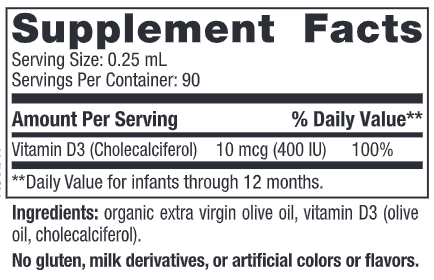 Baby's Vitamin D3 Liquid (Nordic Naturals)