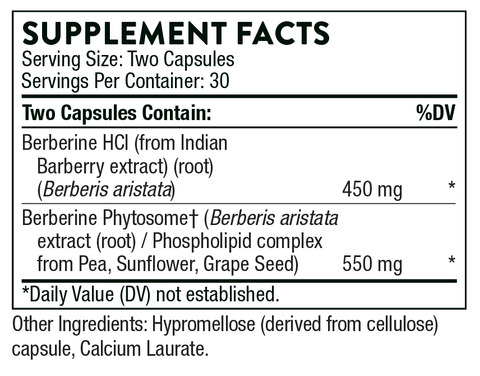 Berberine Supplement Facts