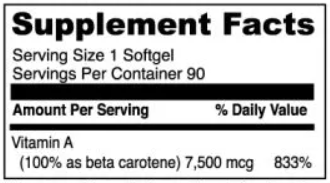 Beta Carotene (DaVinci Labs)